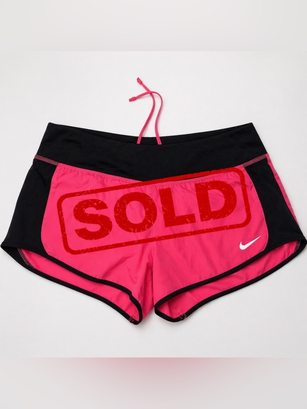 Nike Women's Athletic Shorts in Pink and Black